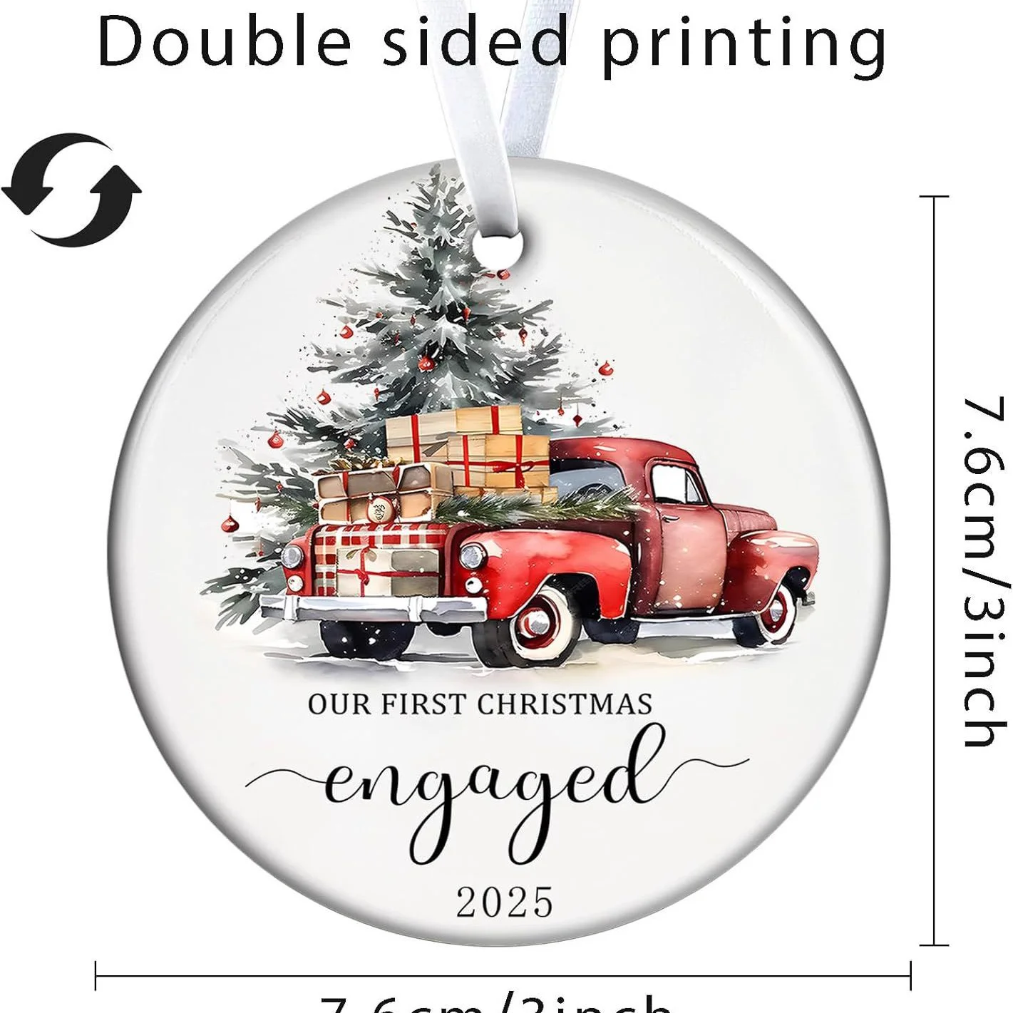 Custom Family Names Christmas Ornament