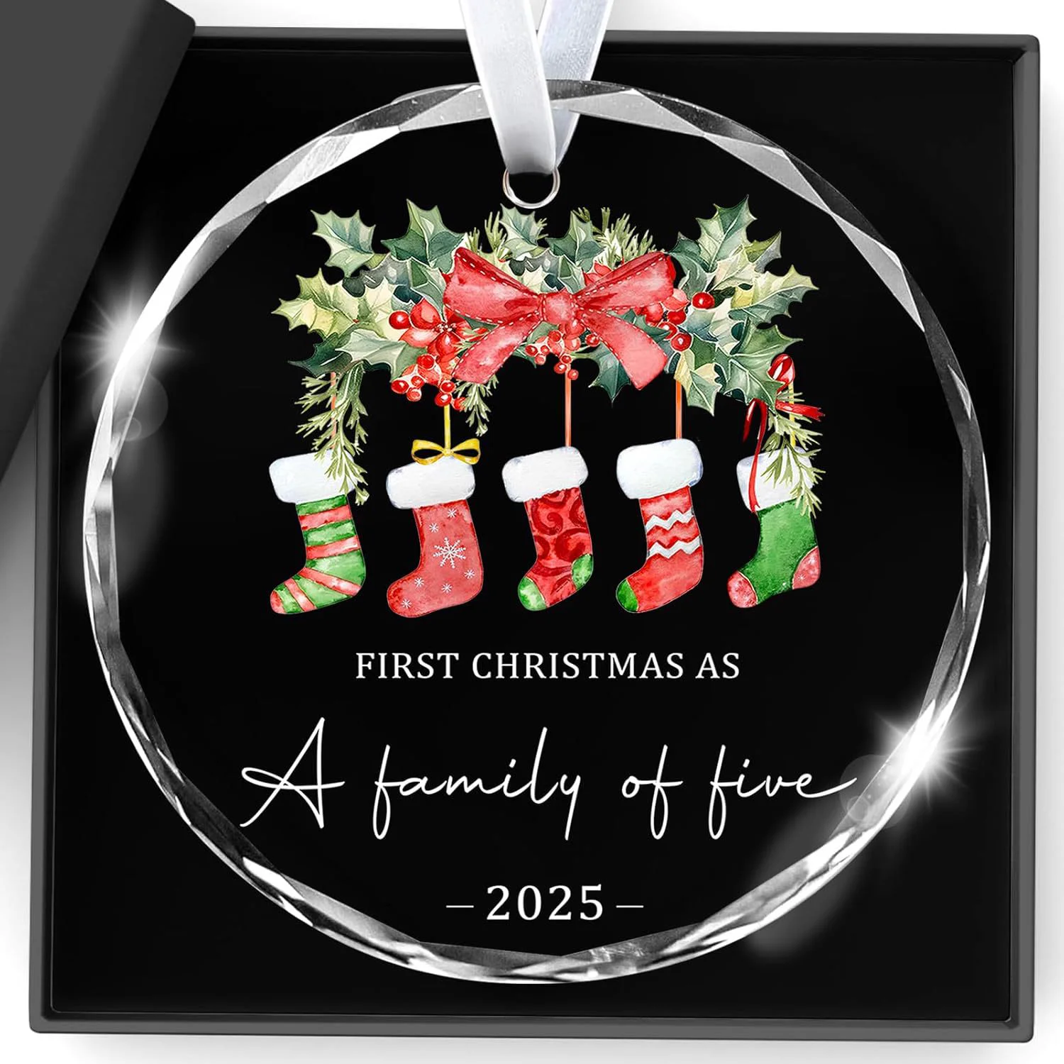 Custom Family Names Christmas Ornament