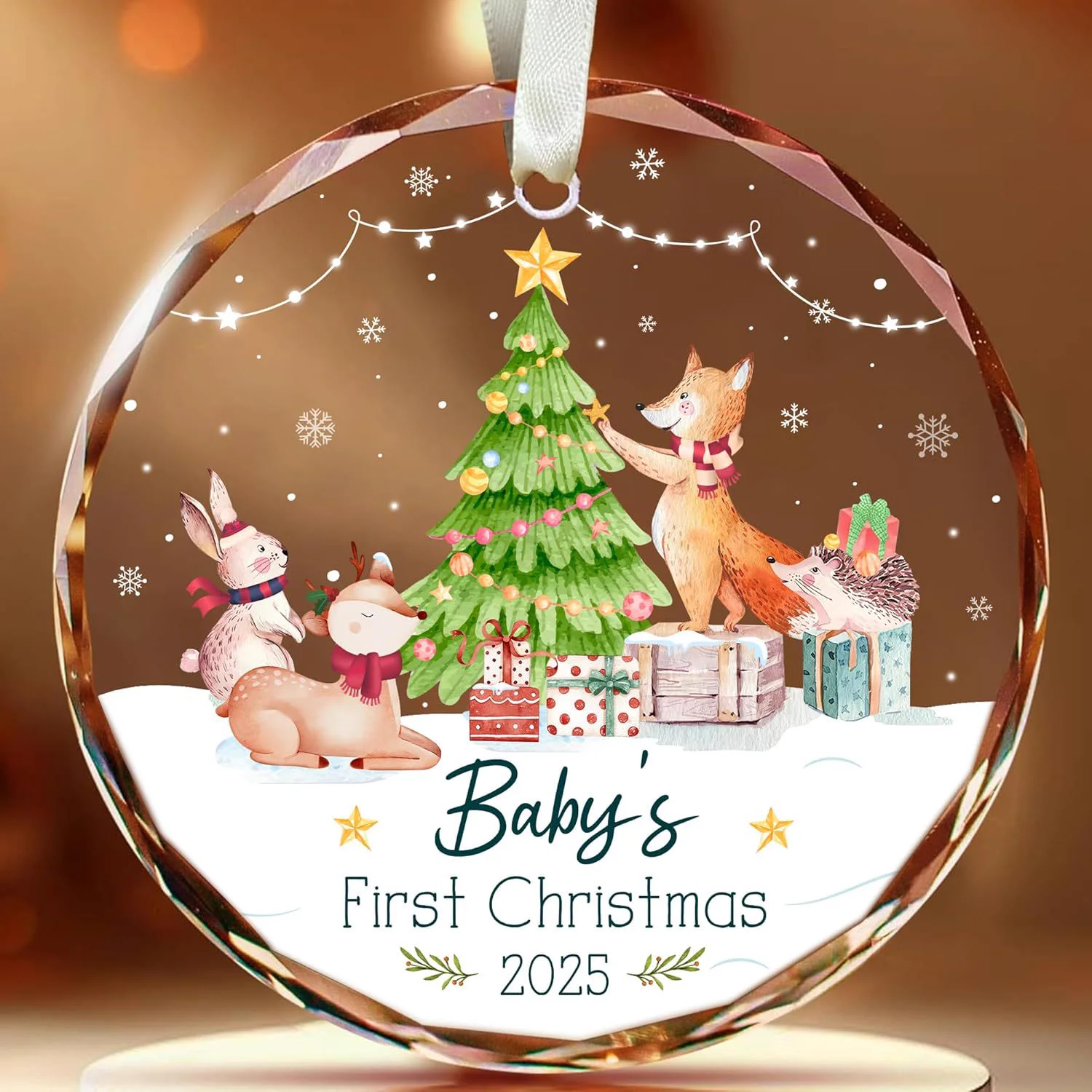 Custom Family Names Christmas Ornament