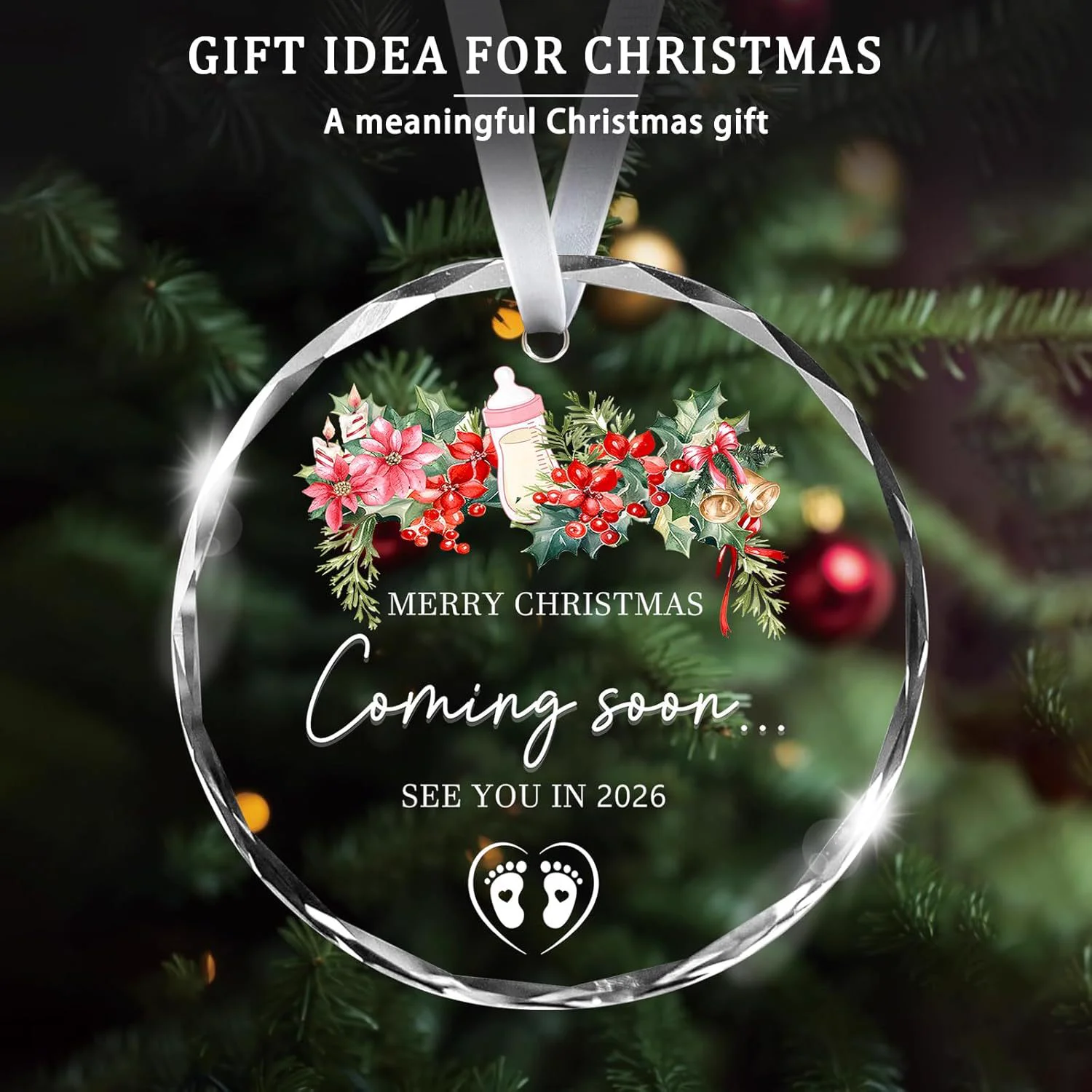 Custom Family Names Christmas Ornament