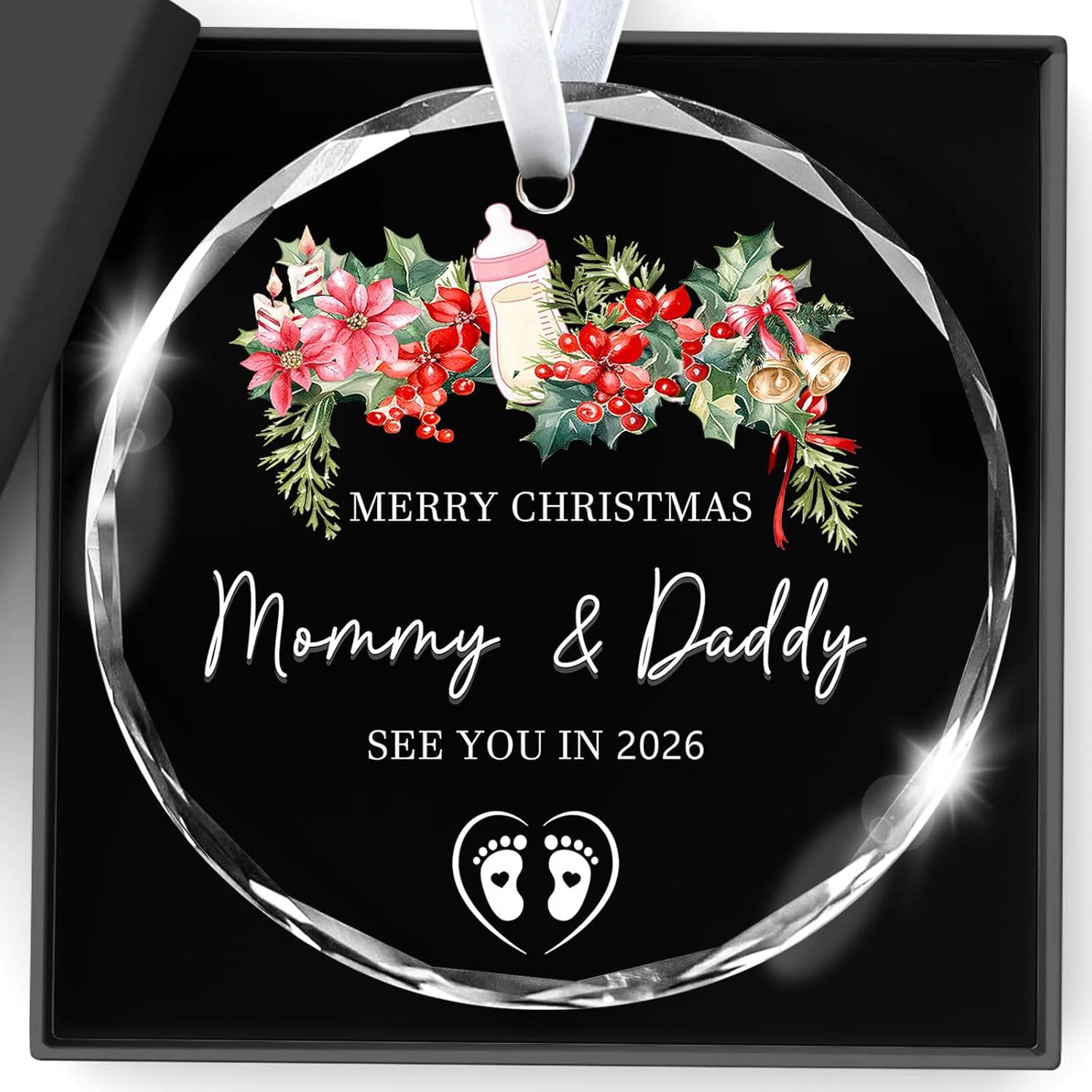 Custom Family Names Christmas Ornament