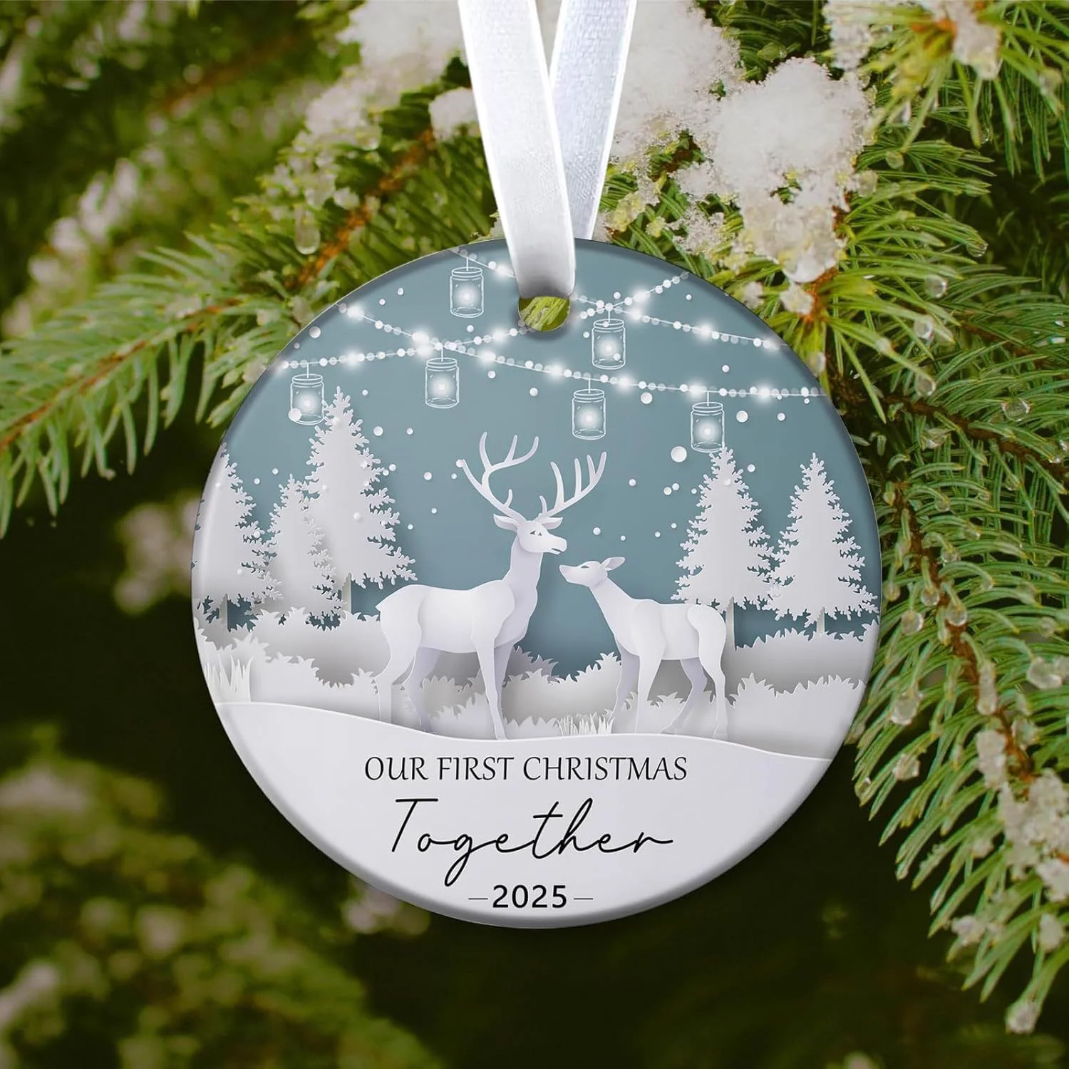 Custom Family Names Christmas Ornament