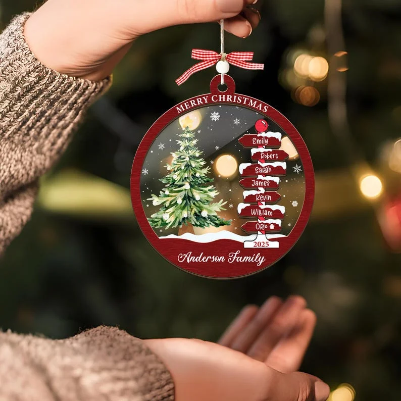 Personalized Wooden Christmas Ornament