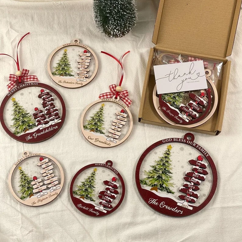 Personalized Wooden Christmas Ornament