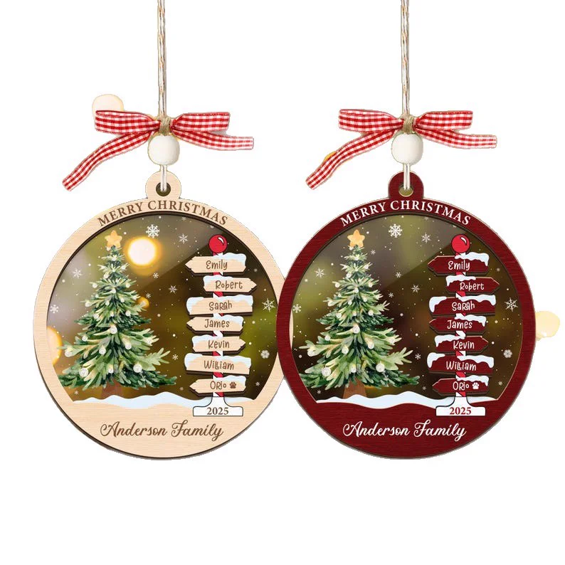 Personalized Wooden Christmas Ornament