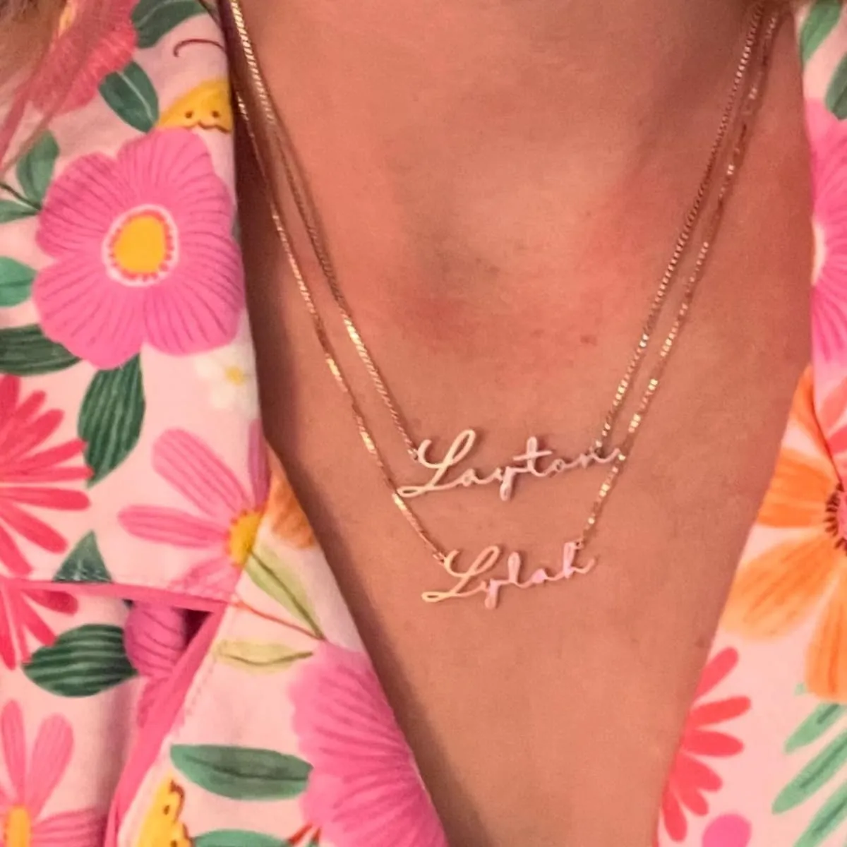 Customer custom name necklace