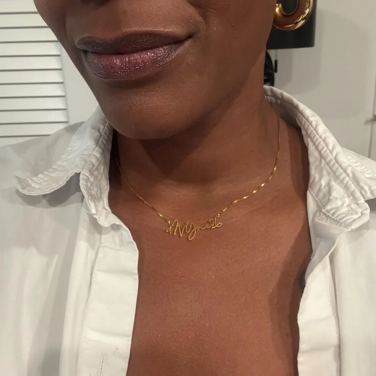 Customer custom name necklace