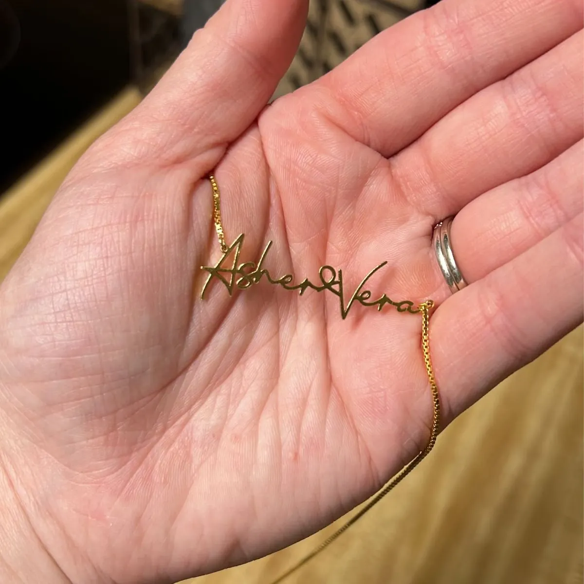 Customer custom name necklace
