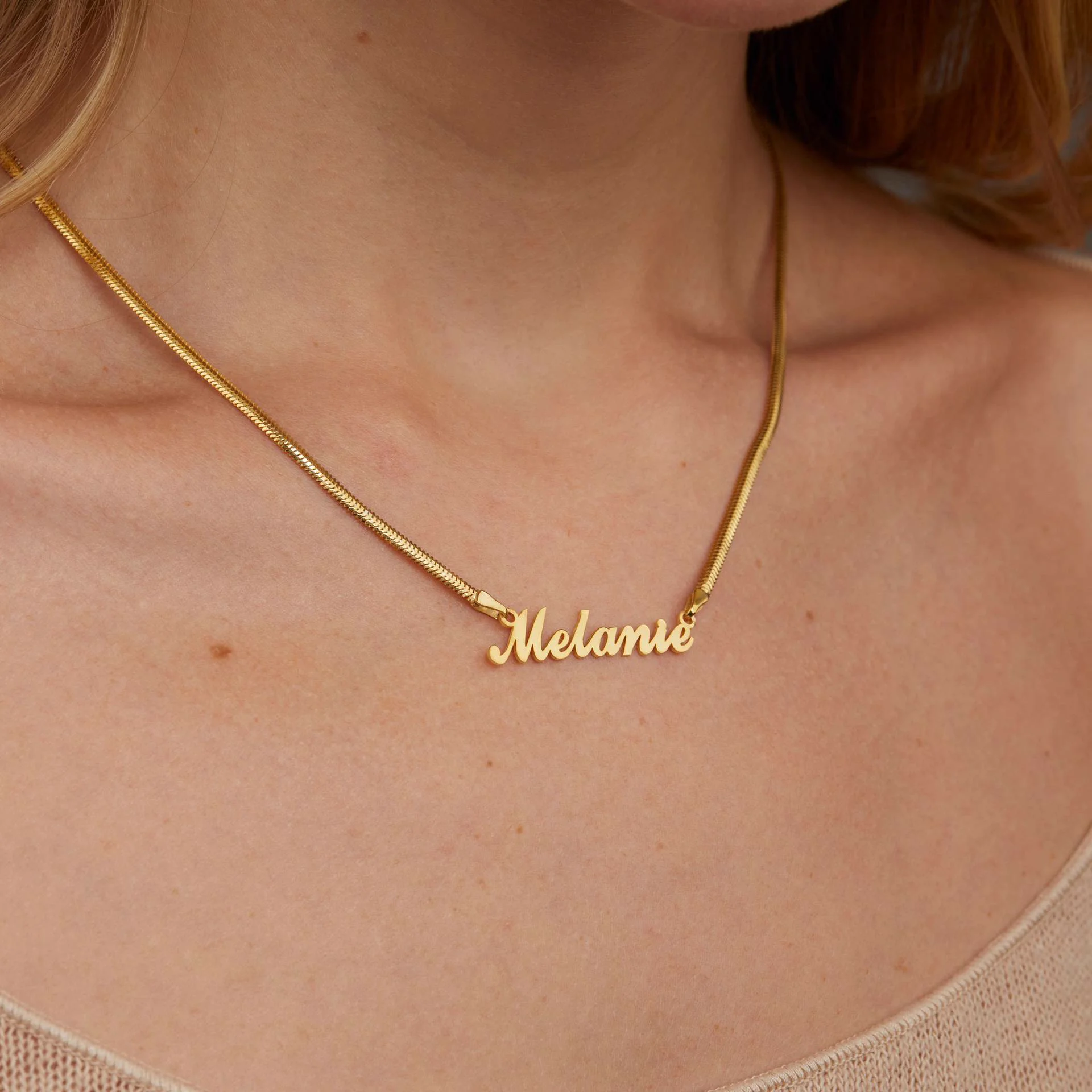 Name Necklace with Chain