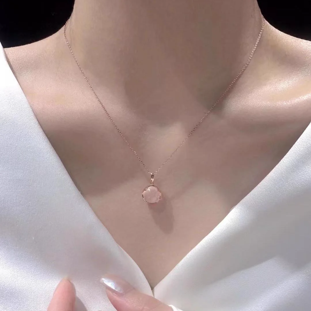 Rose Quartz Pendant Necklace