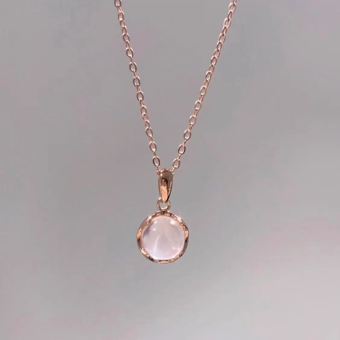 Rose Quartz Pendant Necklace